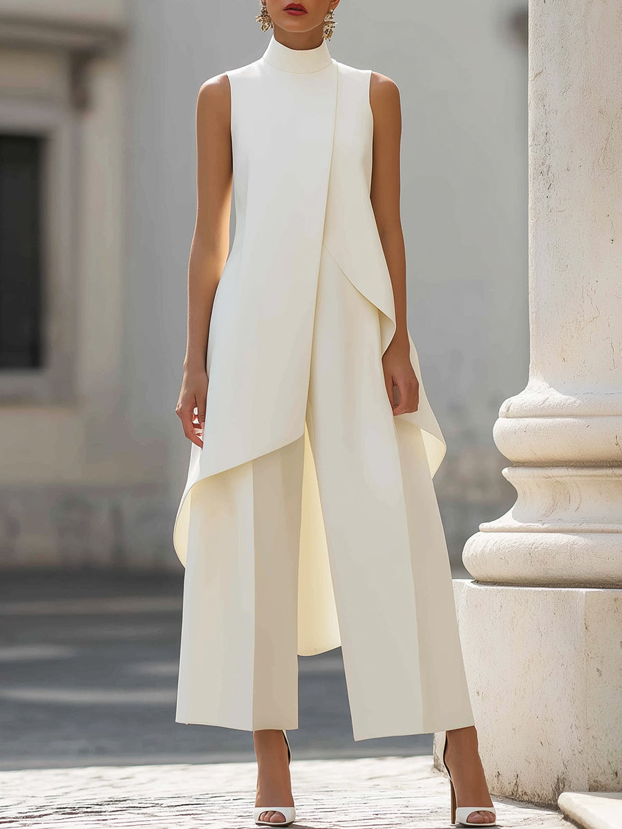 Catalina | Sleeveless Jumpsuit with Elegant Drape