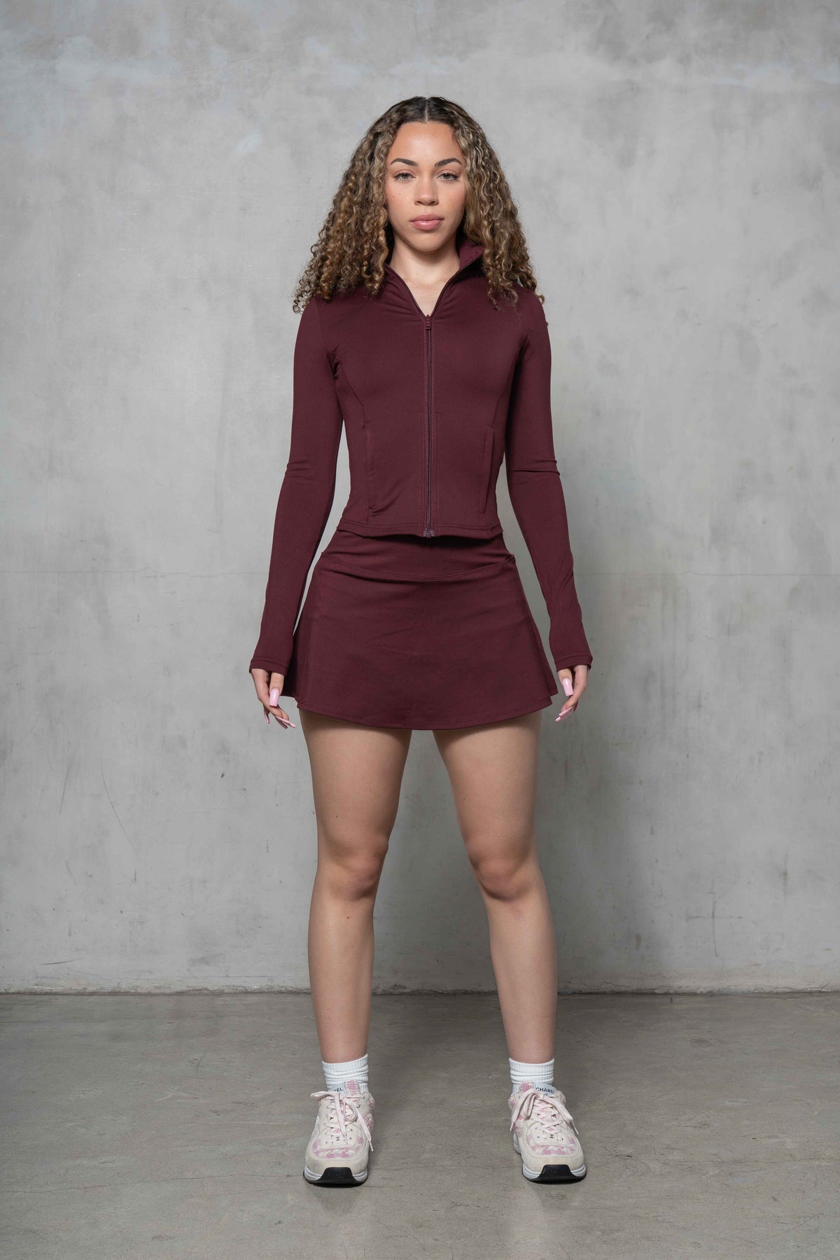 Monathic Bella Sporty Activewear Mini Skort with Built-In Shorts