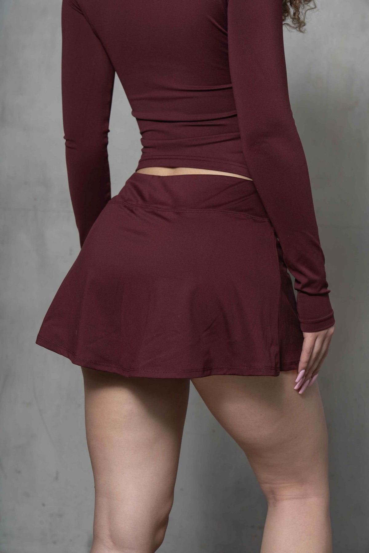 Monathic Bella Sporty Activewear Mini Skort with Built-In Shorts