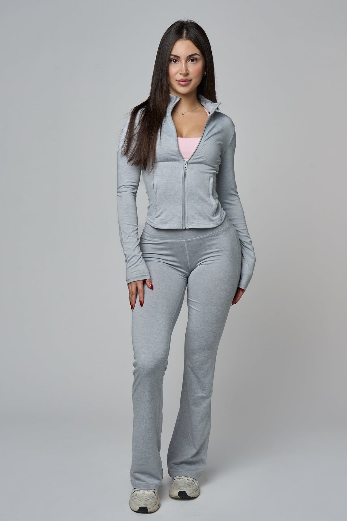 Monathic Fitted Zip-Up Active Jacket – Lightweight Performance Workout Layer