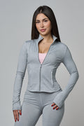 Monathic Fitted Zip-Up Active Jacket – Lightweight Performance Workout Layer