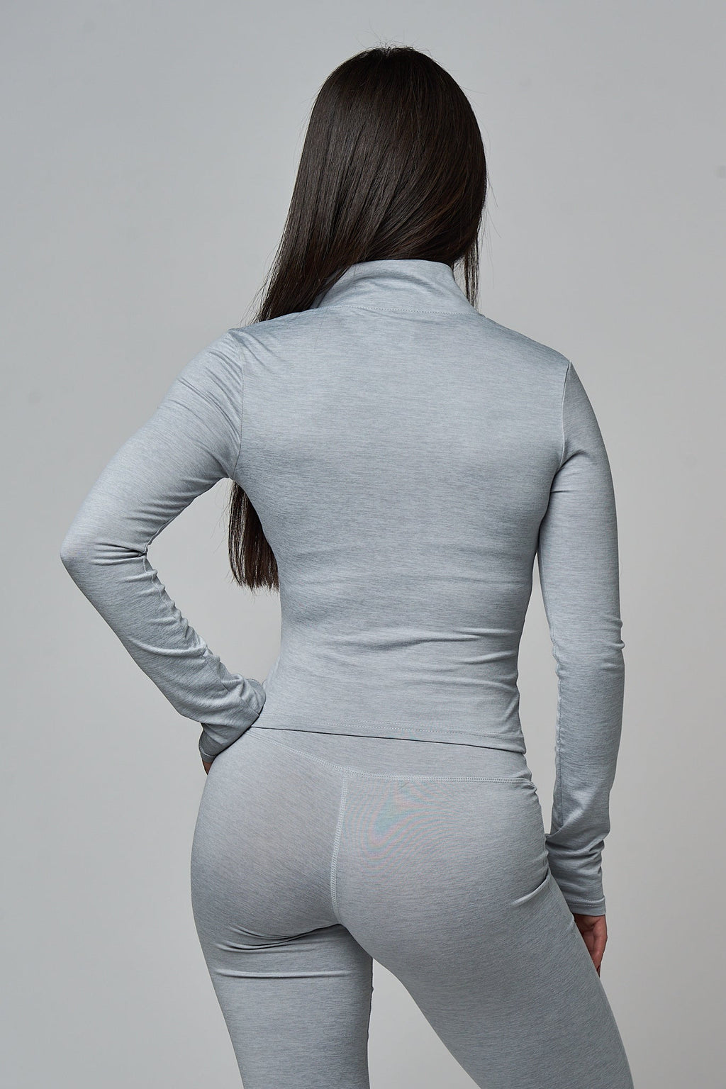 Monathic Fitted Zip-Up Active Jacket – Lightweight Performance Workout Layer