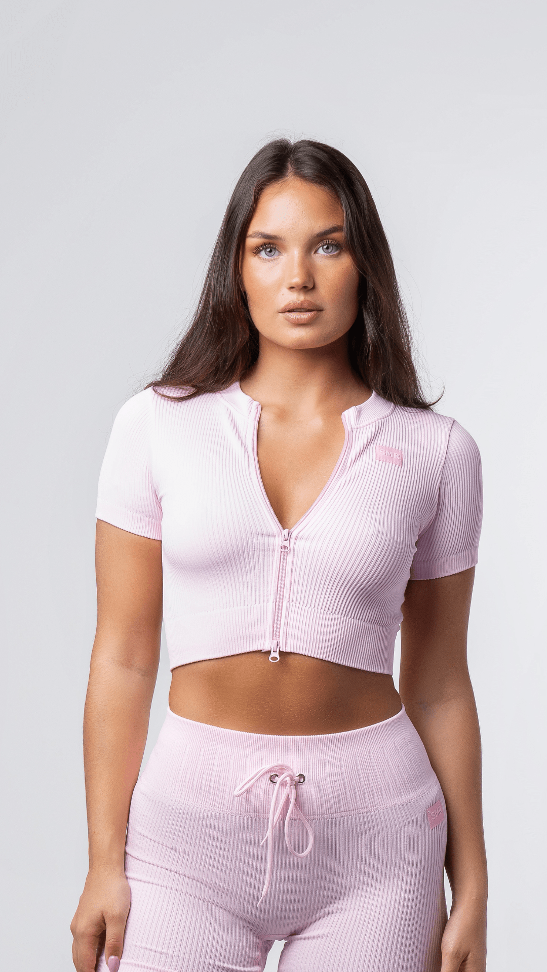 Monathic Seamless Zip-Up Crop Top for Everyday Wear