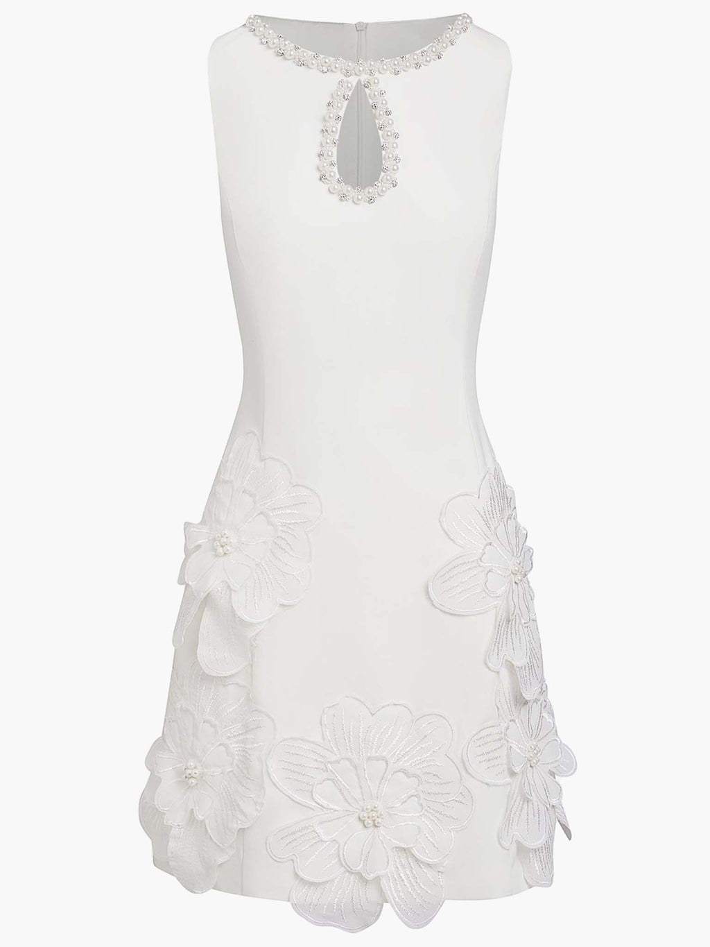 Elegant Sleeveless Mini Dress with Modern Cutout