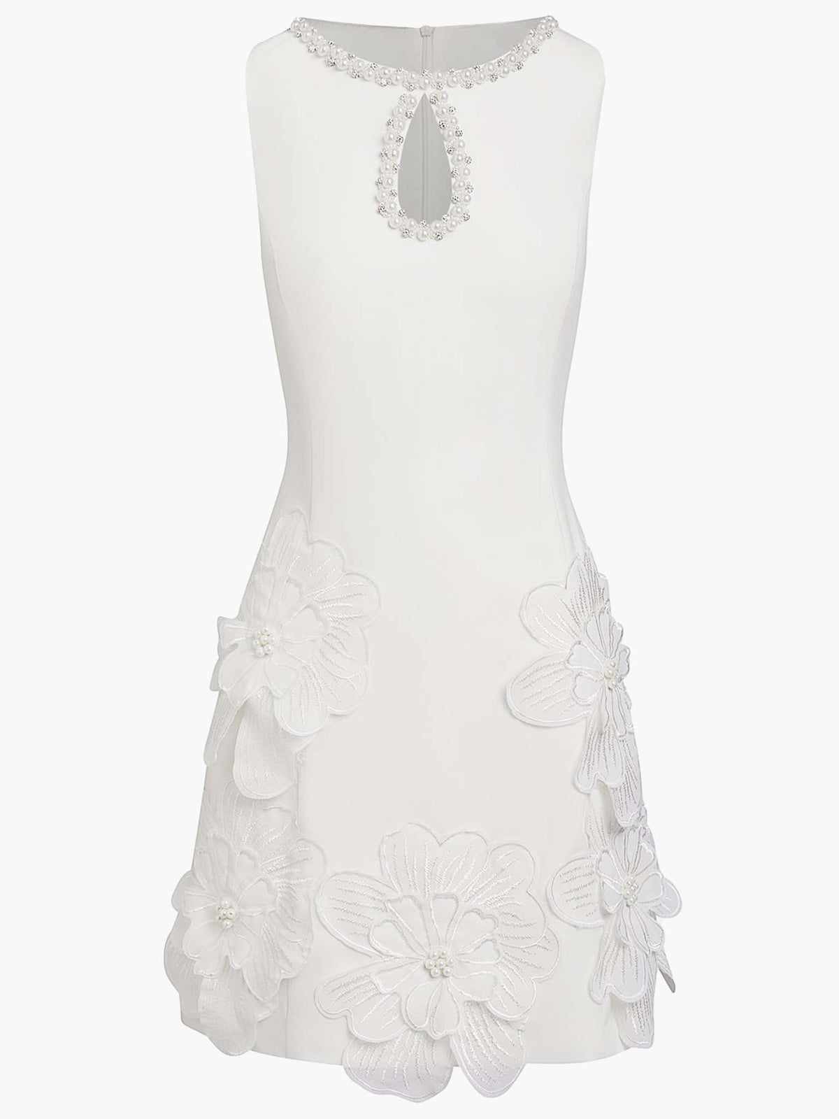 Elegant Sleeveless Mini Dress with Modern Cutout