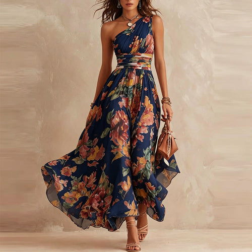 Aurora | Asymmetrical Floral Dress