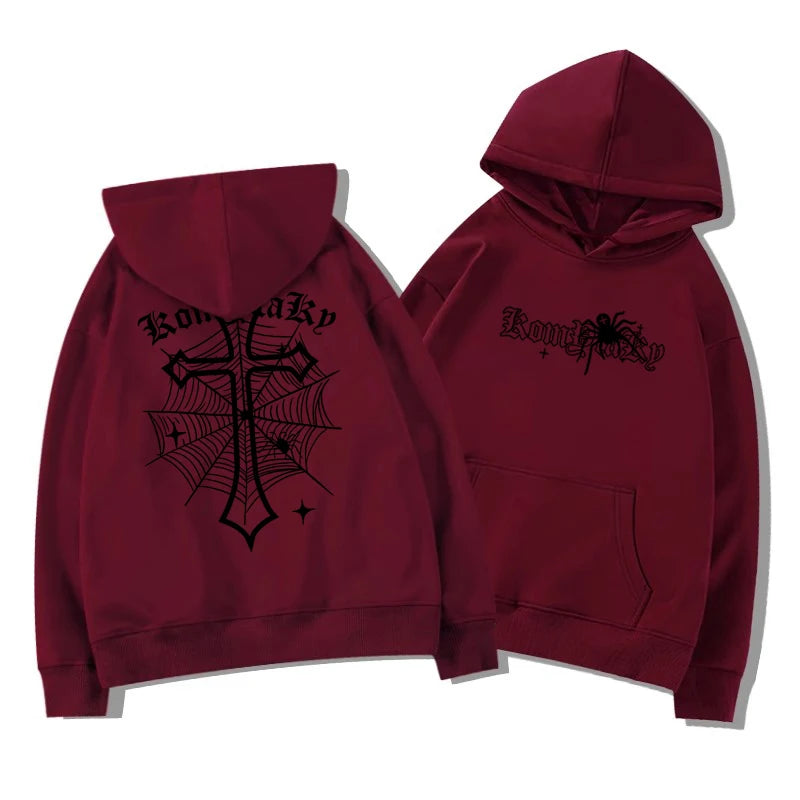 Monathic Spider Cross Graphic Hoodie