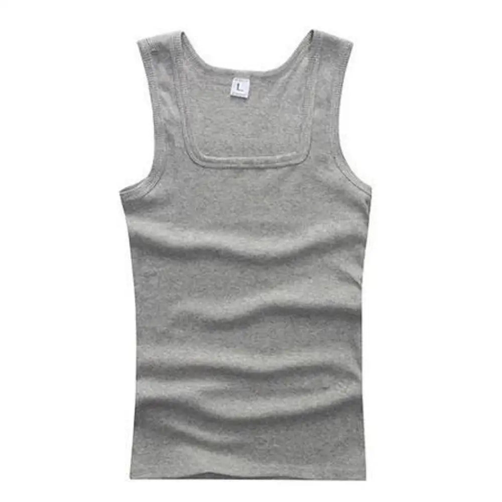 Monathic Men's 100% Pure Cotton Tank Top – Sleeveless Fitness T-Shirt
