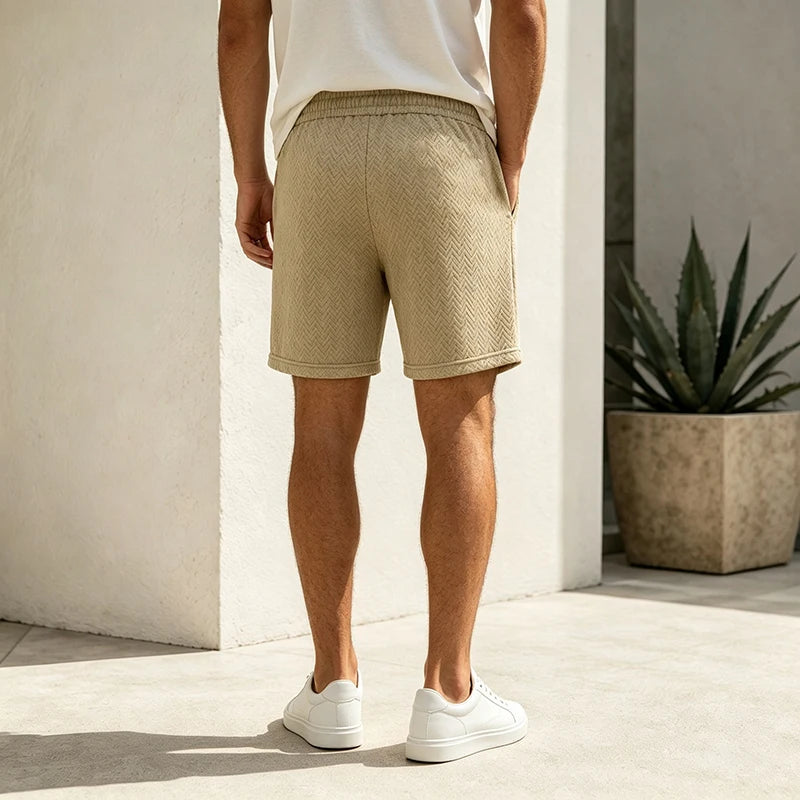 Monathic Men's Jacquard Shorts Casual