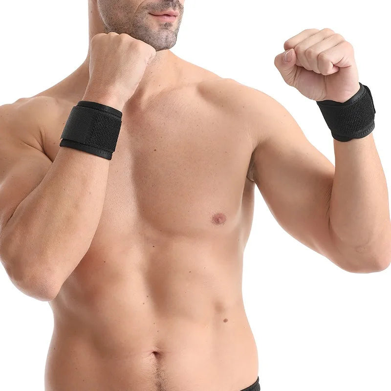 Adjustable Pressure Support Wrist Wraps for Enhanced Gym Performance