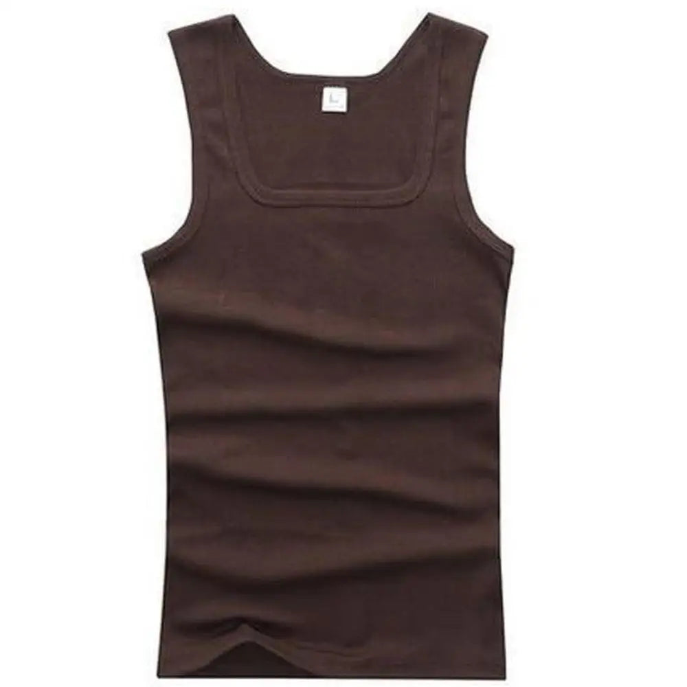 Monathic Men's 100% Pure Cotton Tank Top – Sleeveless Fitness T-Shirt