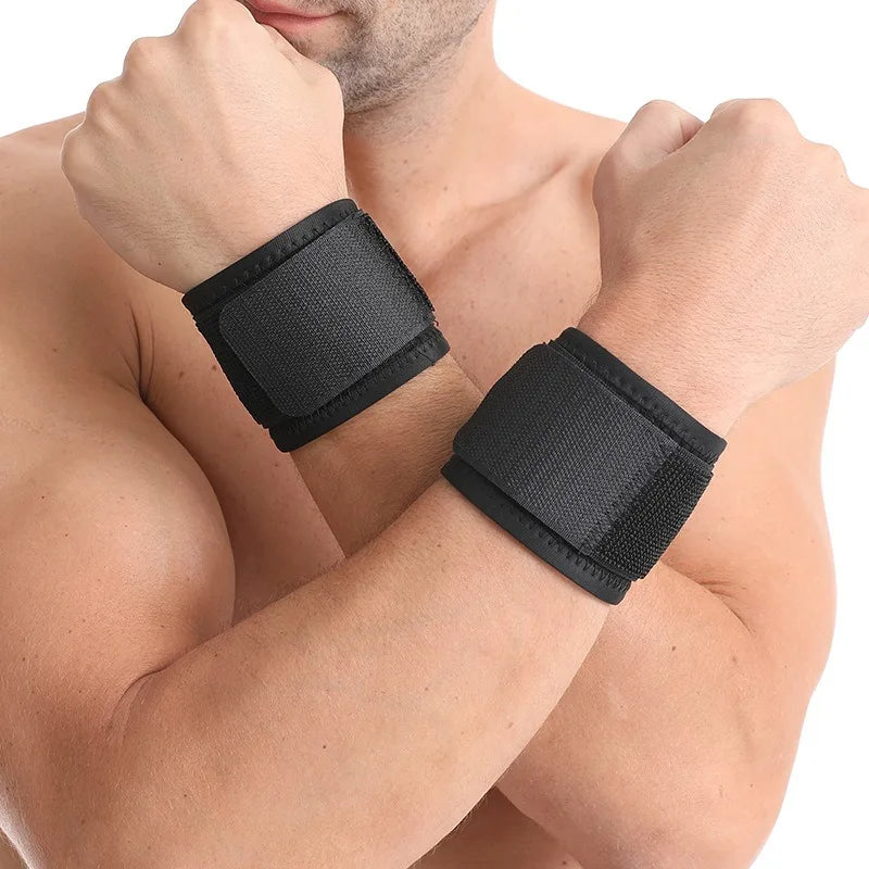 Adjustable Pressure Support Wrist Wraps for Enhanced Gym Performance