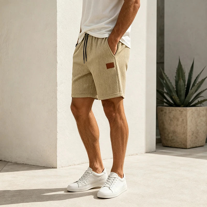 Monathic Men's Jacquard Shorts Casual