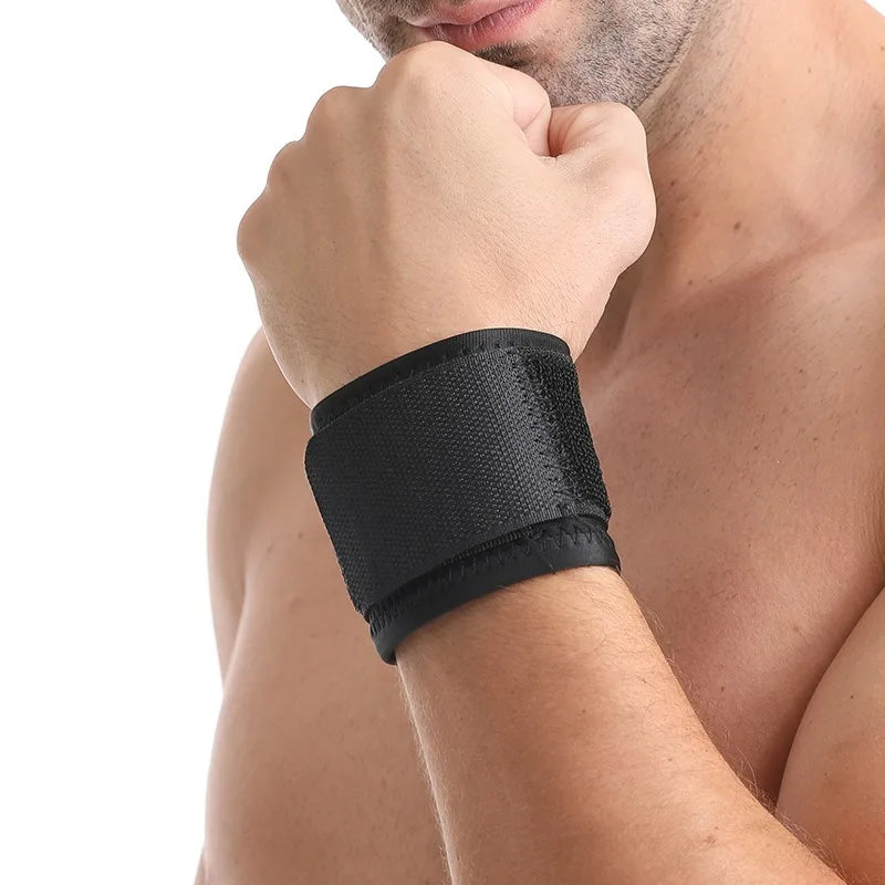 Adjustable Pressure Support Wrist Wraps for Enhanced Gym Performance