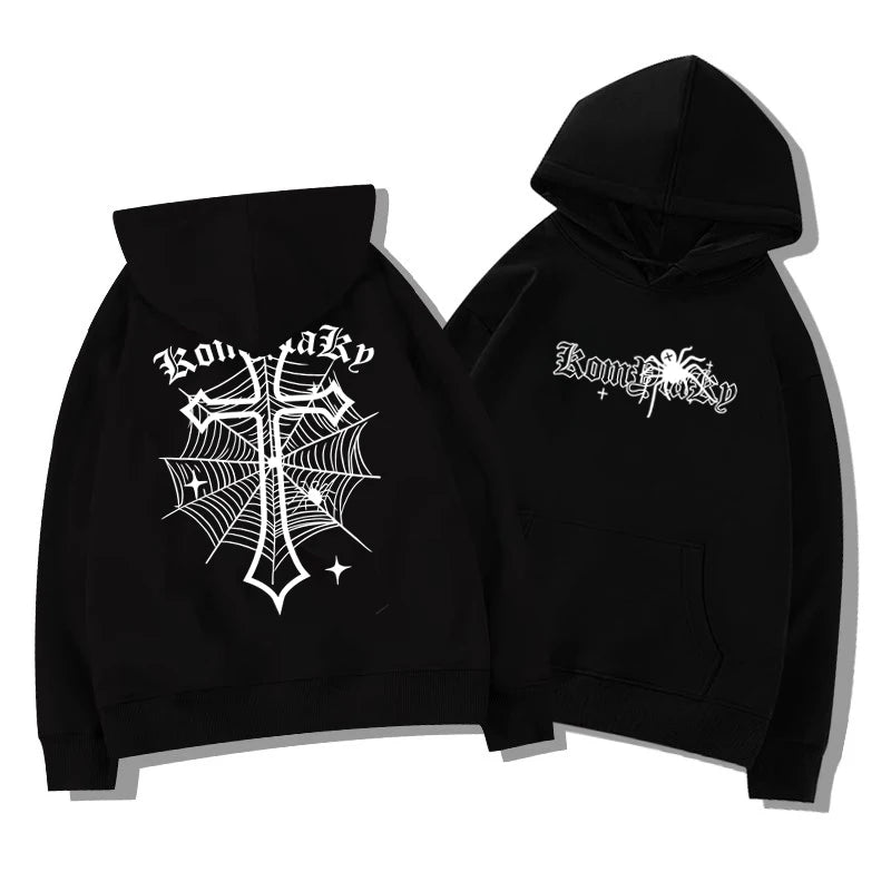 Monathic Spider Cross Graphic Hoodie