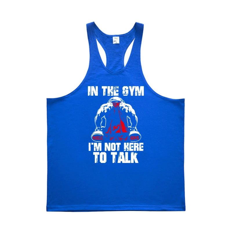 Monathic Tank Tops Mens Sport Gym Vests Cotton