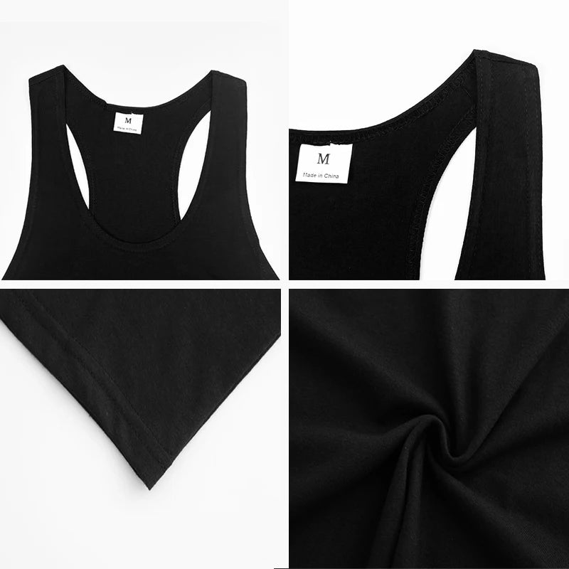 Monathic Tank Tops Mens Sport Gym Vests Cotton