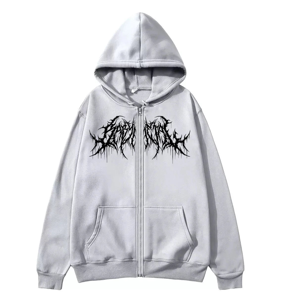 Monathic Gothic Zip-Up Hoodie