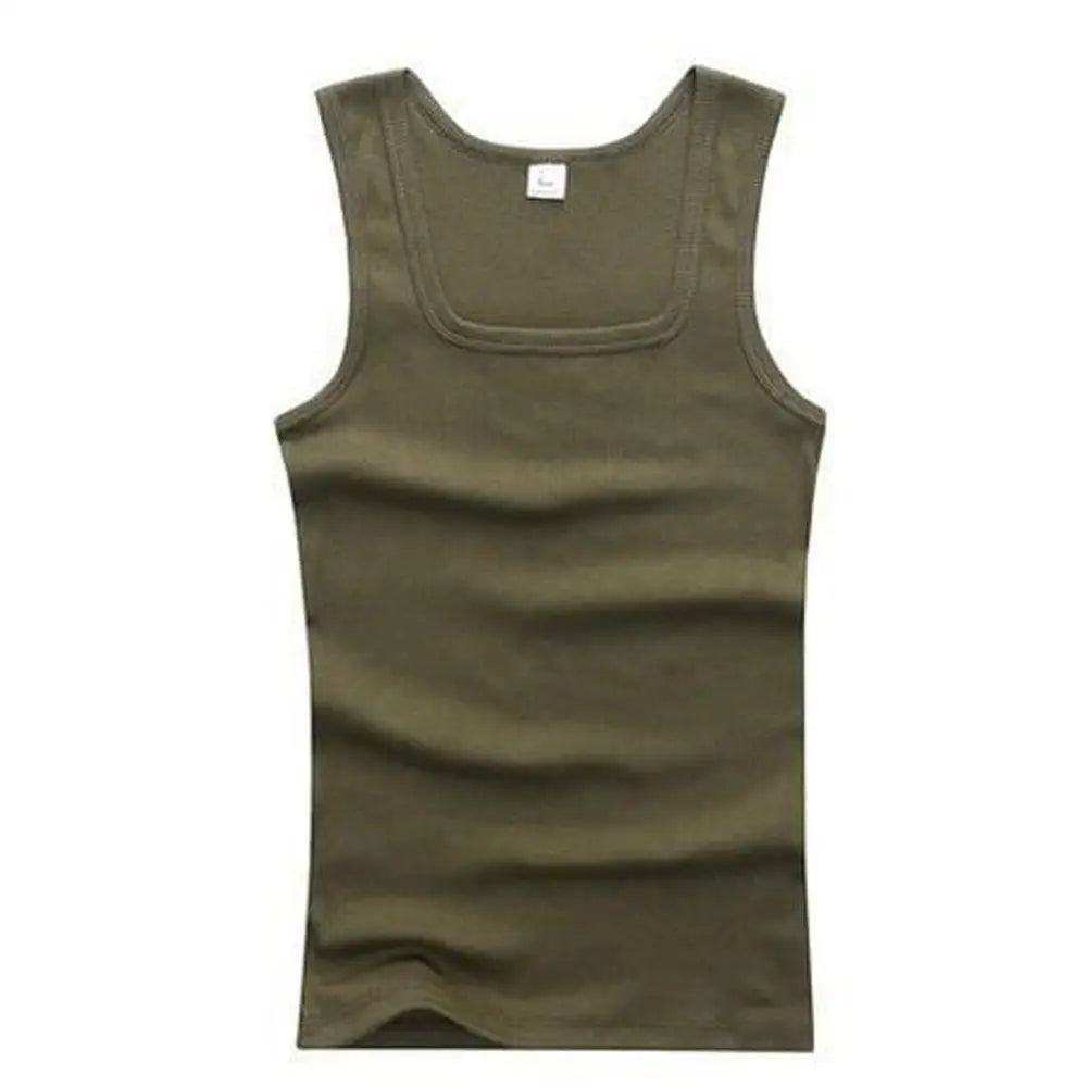 Monathic Men's 100% Pure Cotton Tank Top – Sleeveless Fitness T-Shirt