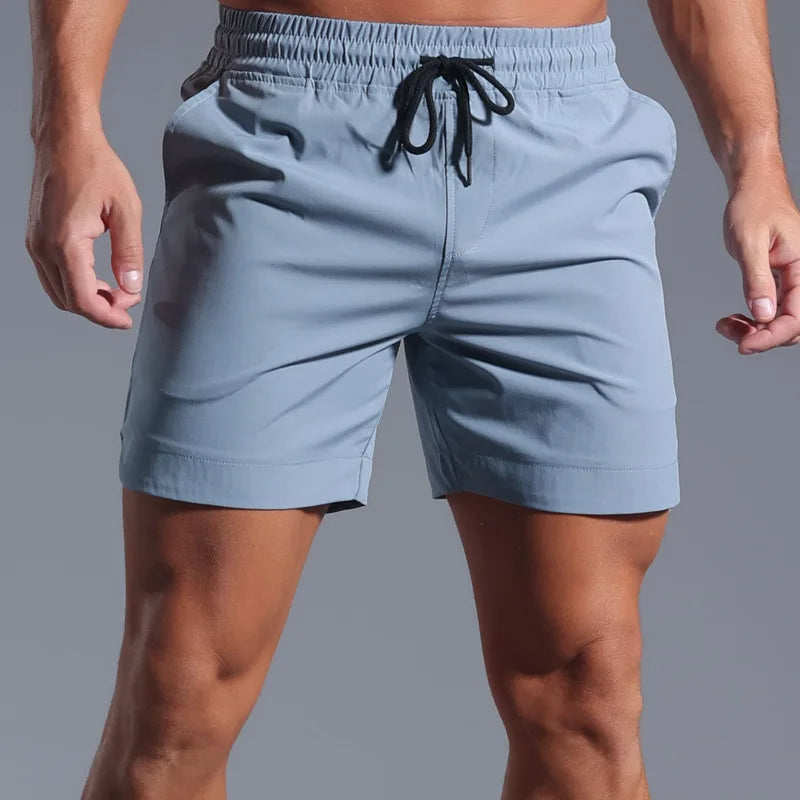 Monathic Running Shorts Men Sportswear Elastic Quick Dry Workout