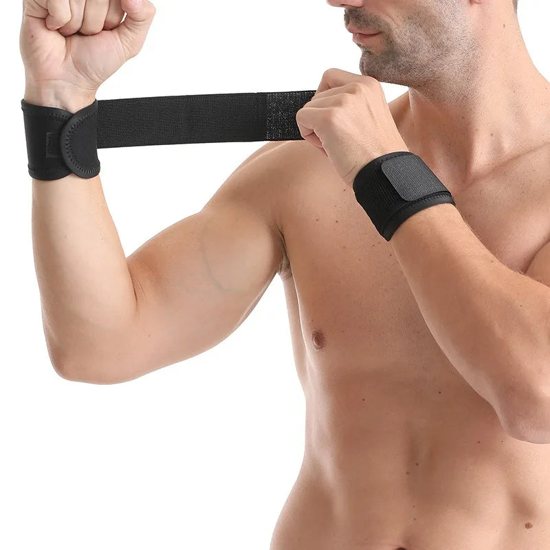 Adjustable Pressure Support Wrist Wraps for Enhanced Gym Performance