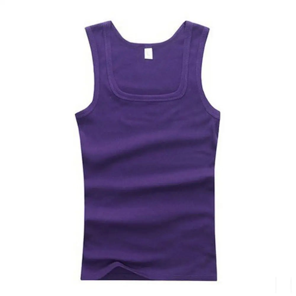 Monathic Men's 100% Pure Cotton Tank Top – Sleeveless Fitness T-Shirt