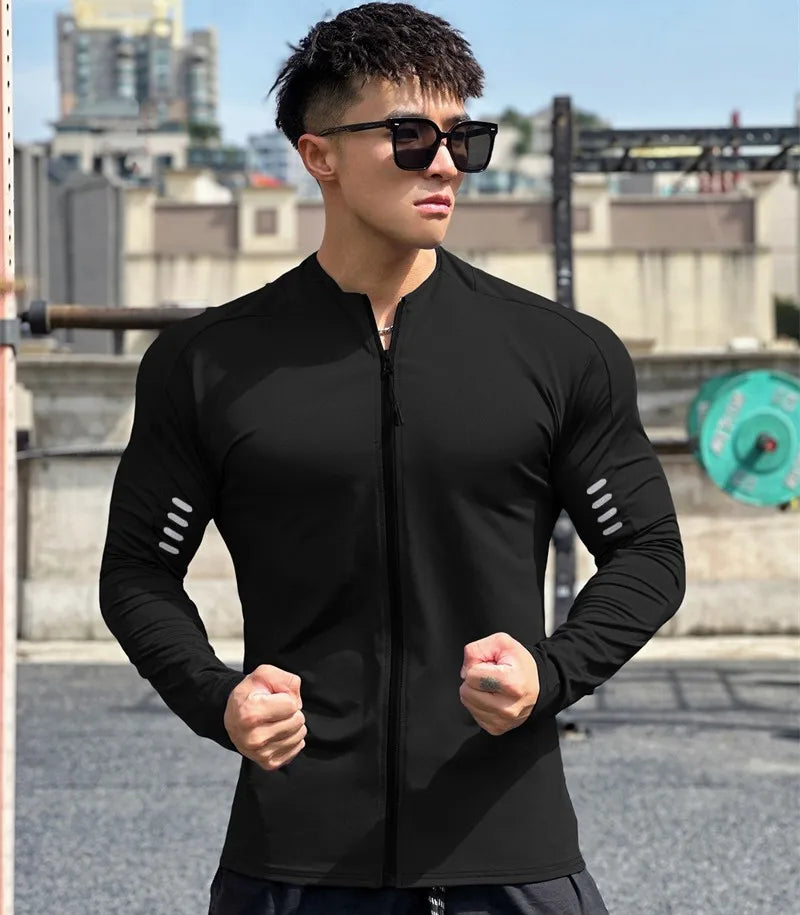 Monathic Jacket Men Fitness Sportswear Gym Training long sleeve