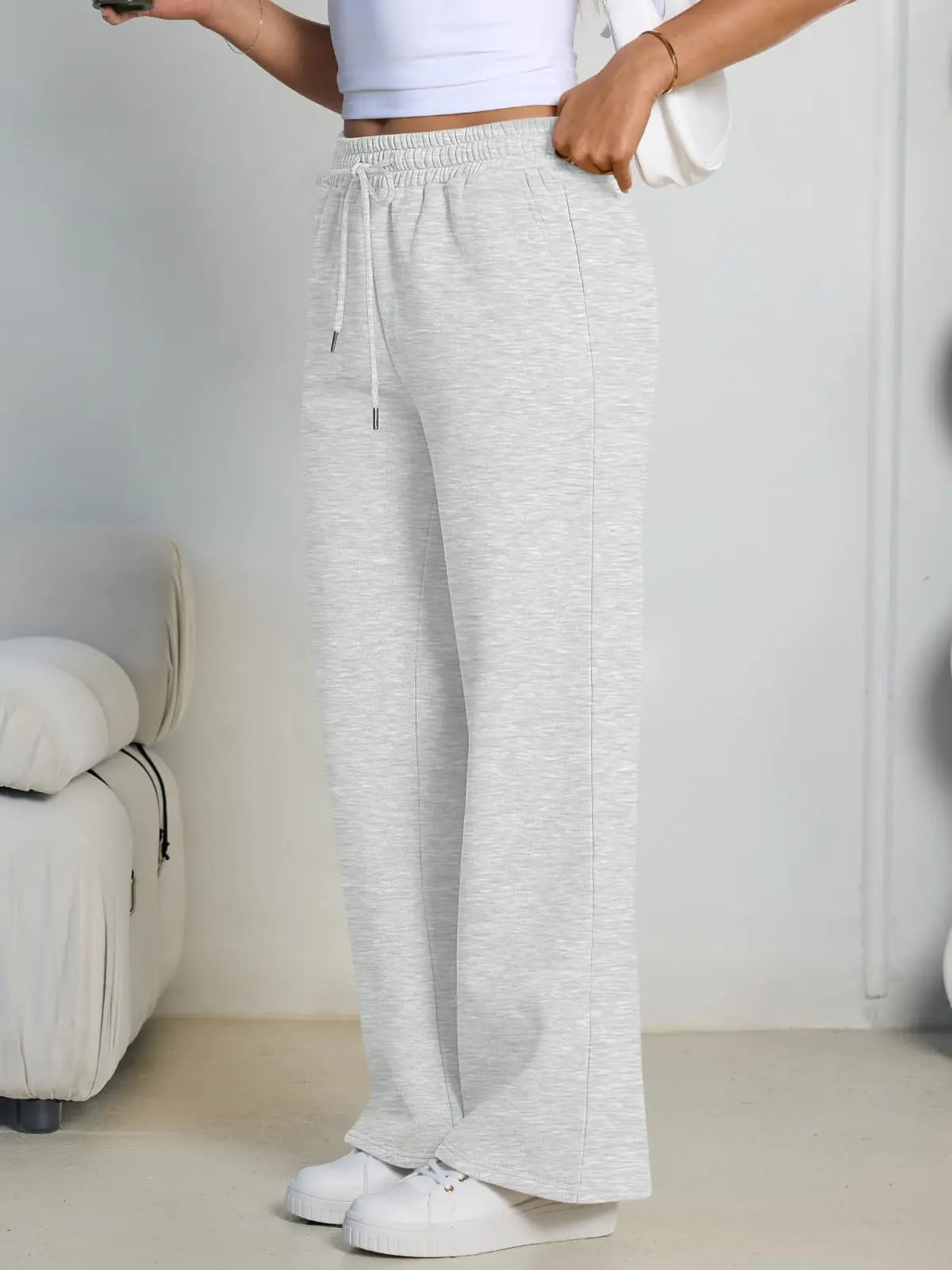 Monathic Wide Leg Sweatpants Women Streetwear Baggy Oversize