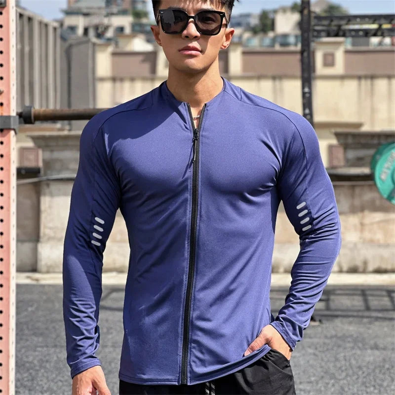 Monathic Jacket Men Fitness Sportswear Gym Training long sleeve