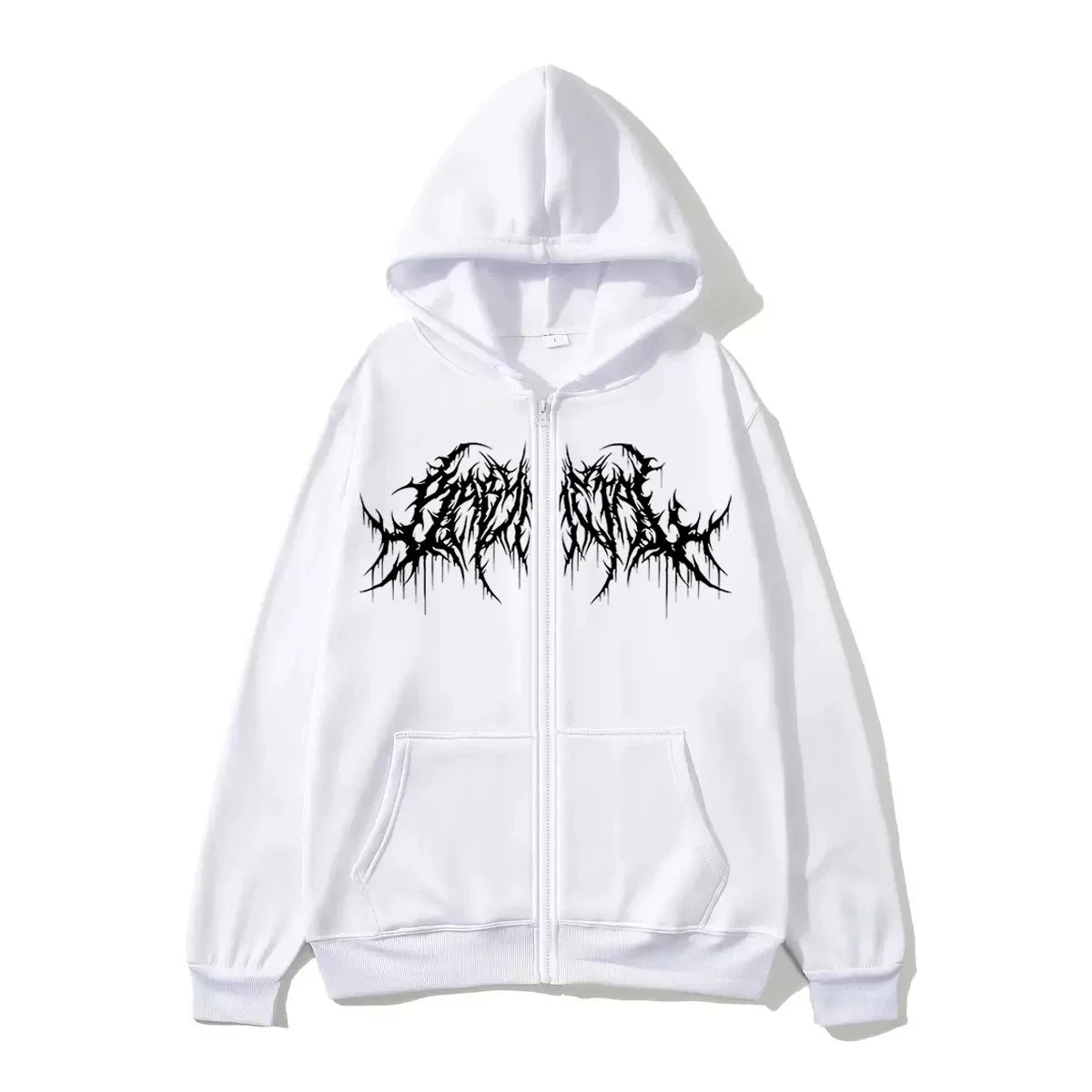 Monathic Gothic Zip-Up Hoodie