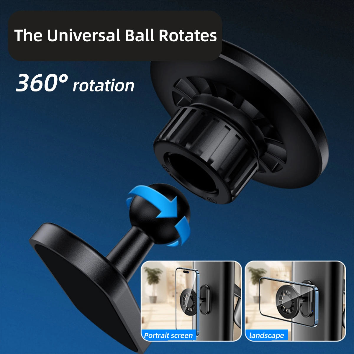 Magnetic Phone Holder 360 Rotate Gym