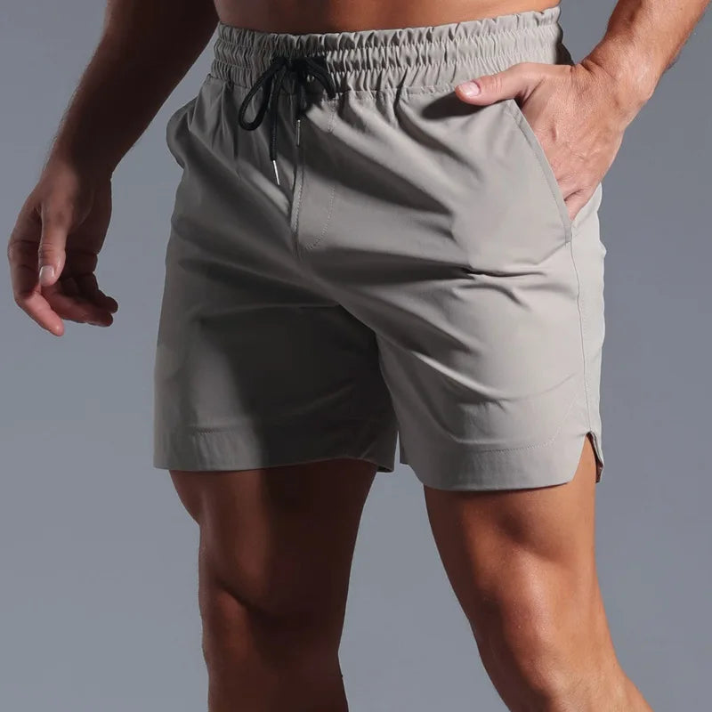 Monathic Running Shorts Men Sportswear Elastic Quick Dry Workout