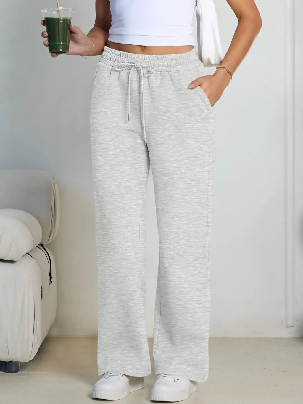 Monathic Wide Leg Sweatpants Women Streetwear Baggy Oversize
