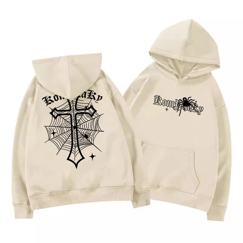 Monathic Spider Cross Graphic Hoodie