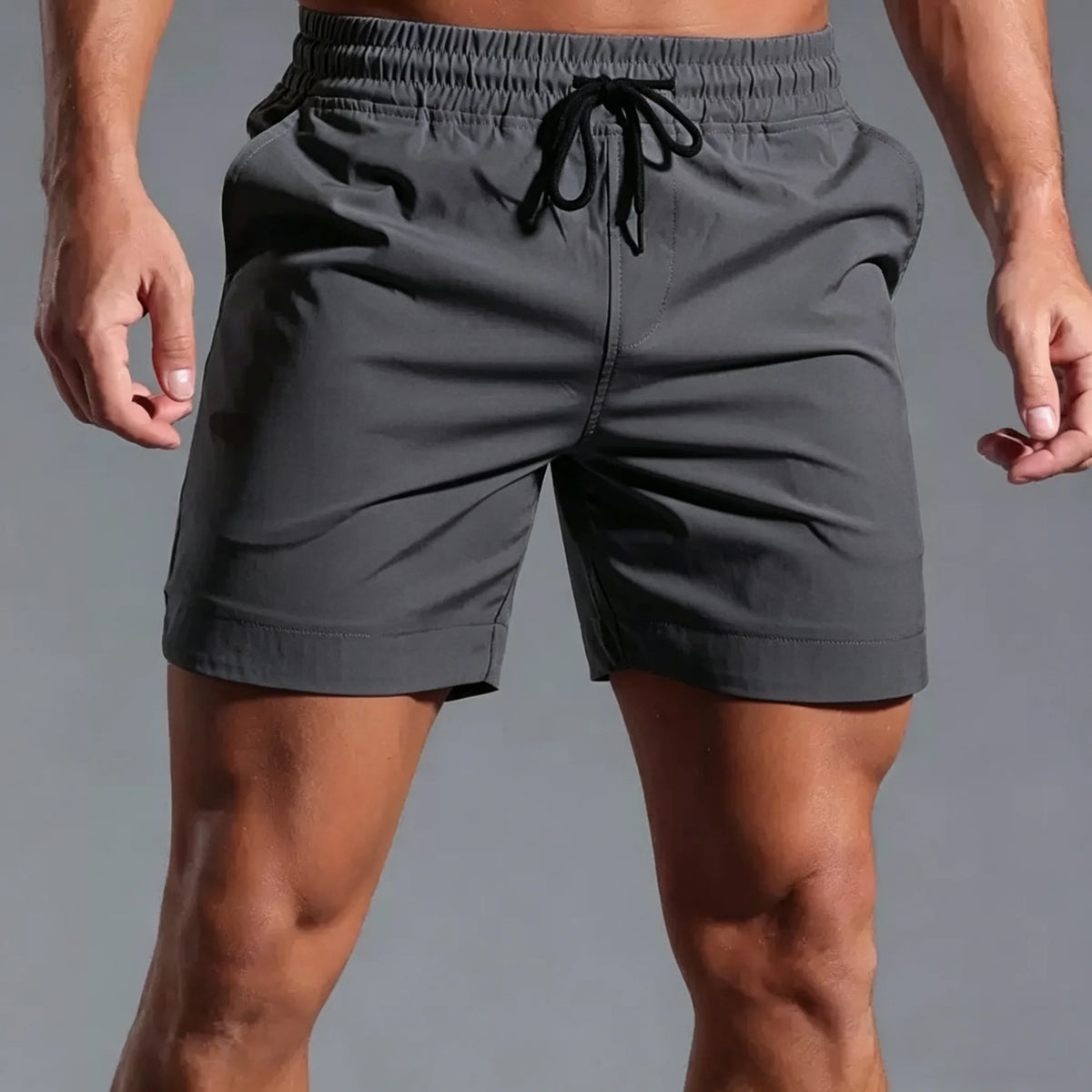 Monathic Running Shorts Men Sportswear Elastic Quick Dry Workout