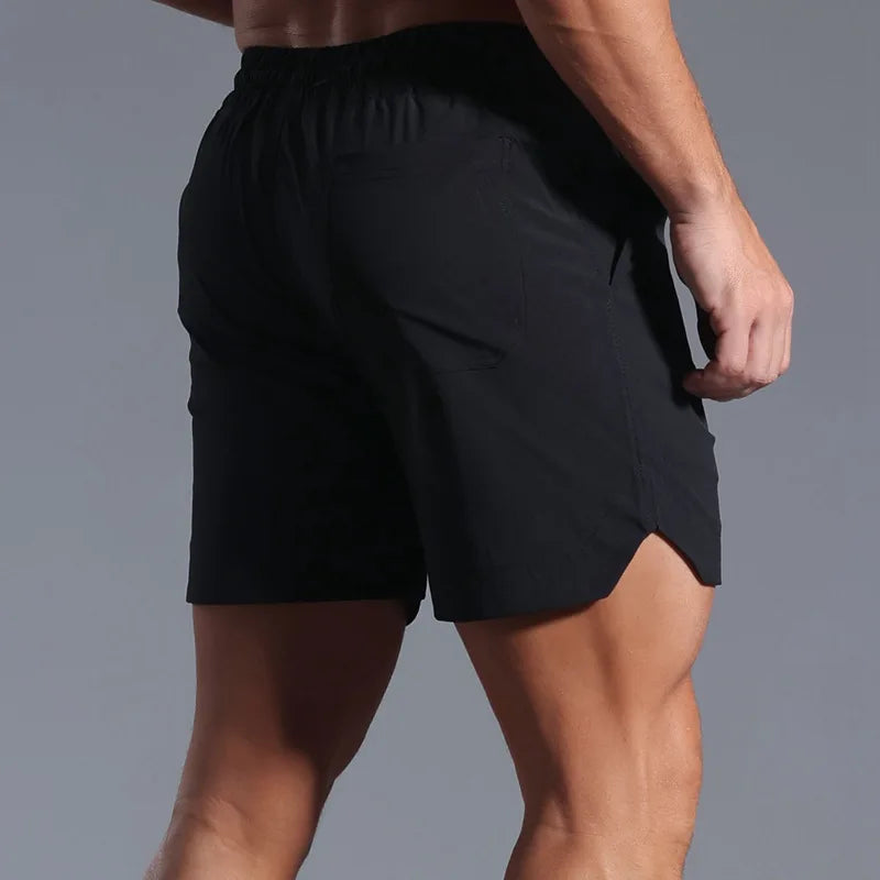 Monathic Running Shorts Men Sportswear Elastic Quick Dry Workout