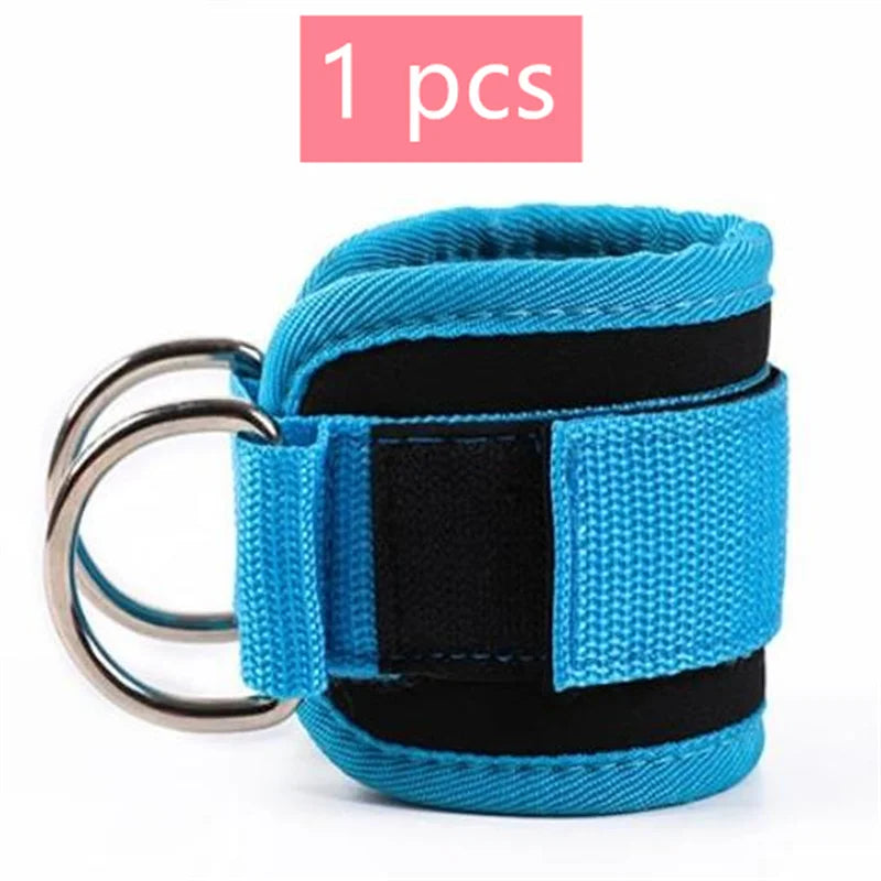 Adjustable Double D-Ring Cable Ankle Straps – Secure Ankle Cuffs for Gym Workouts