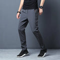 Monathic Ice Silk Men's Pants, Thin Elastic Breathable Straight Leg Sweatpants