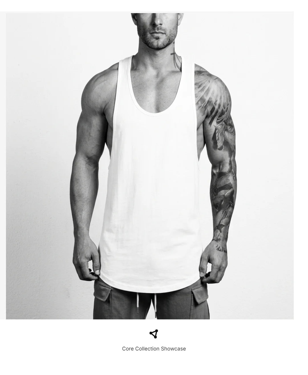 Monathic Fitness Men's Tank Tops Bodybuilding Stringer