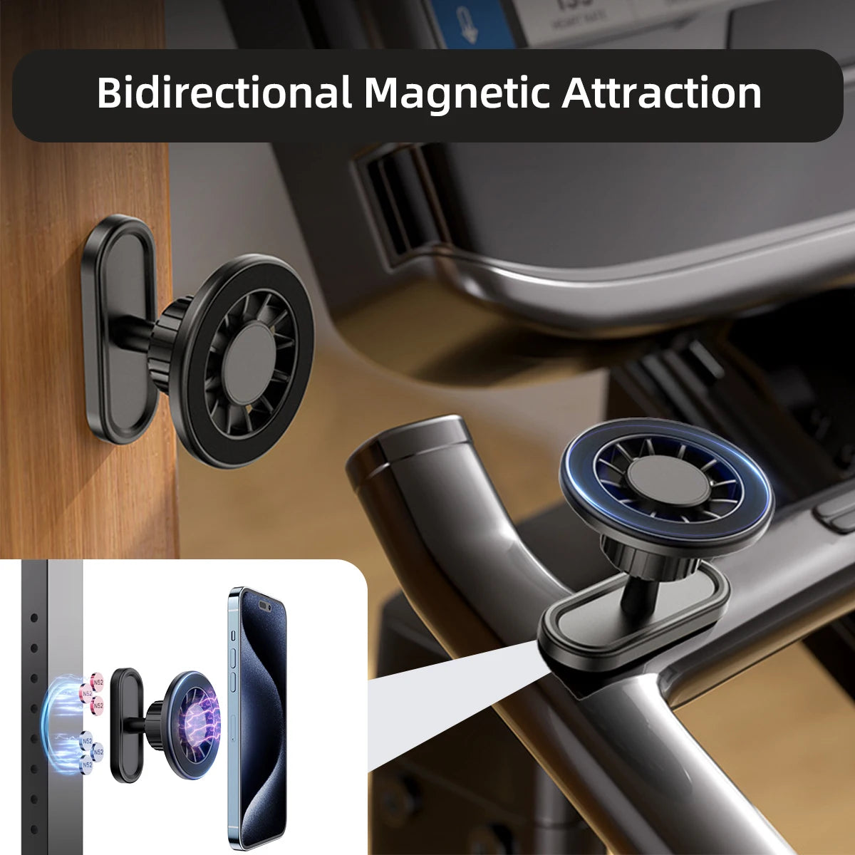 Magnetic Phone Holder 360 Rotate Gym