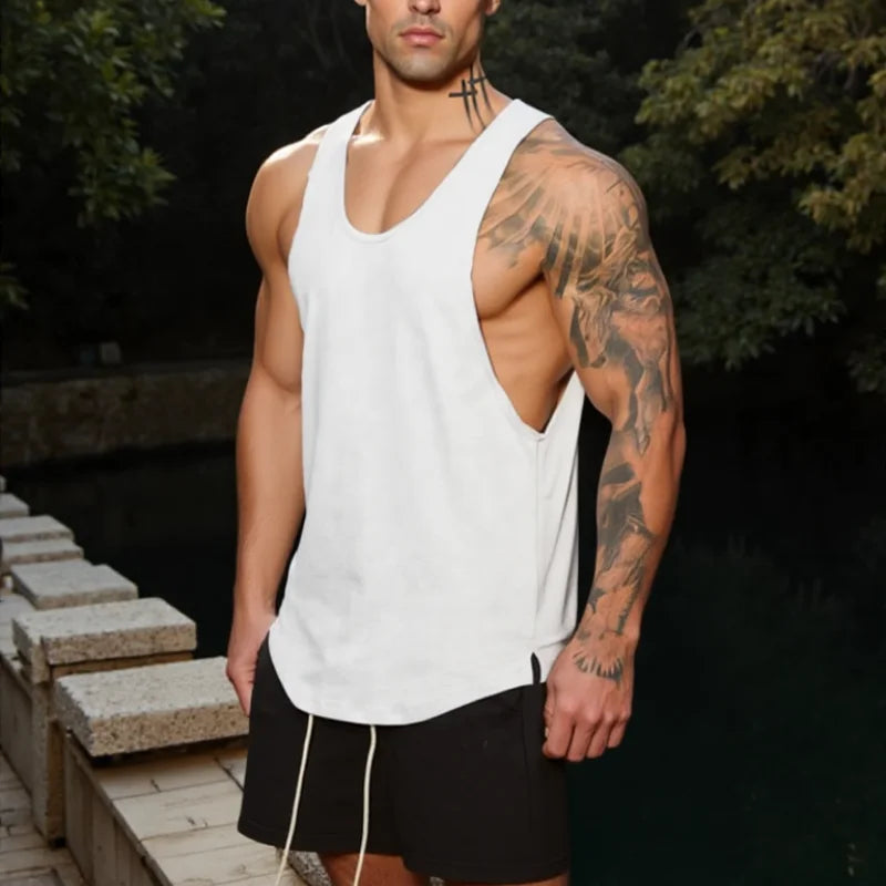 Monathic Fitness Men's Tank Tops Bodybuilding Stringer
