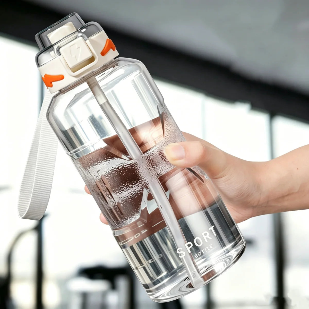 1.5L Straw Water Bottle Large Capacity