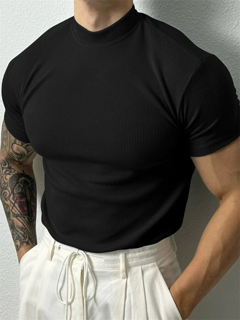 Monathic Men's Ribbed Performance Tee