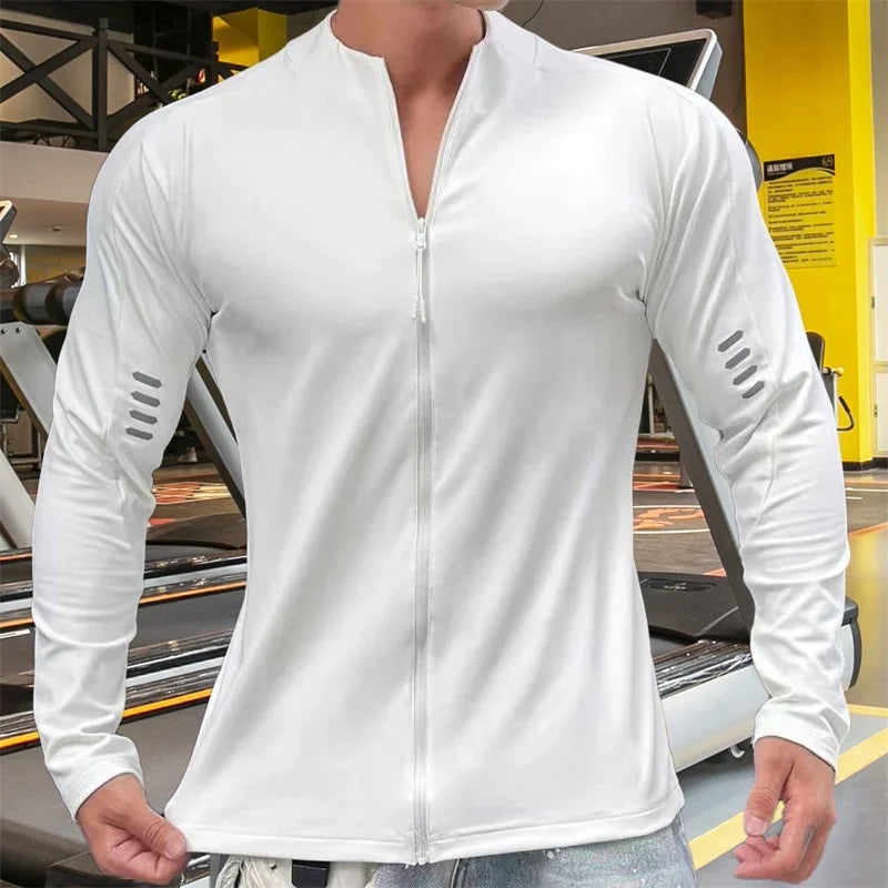 Monathic Jacket Men Fitness Sportswear Gym Training long sleeve