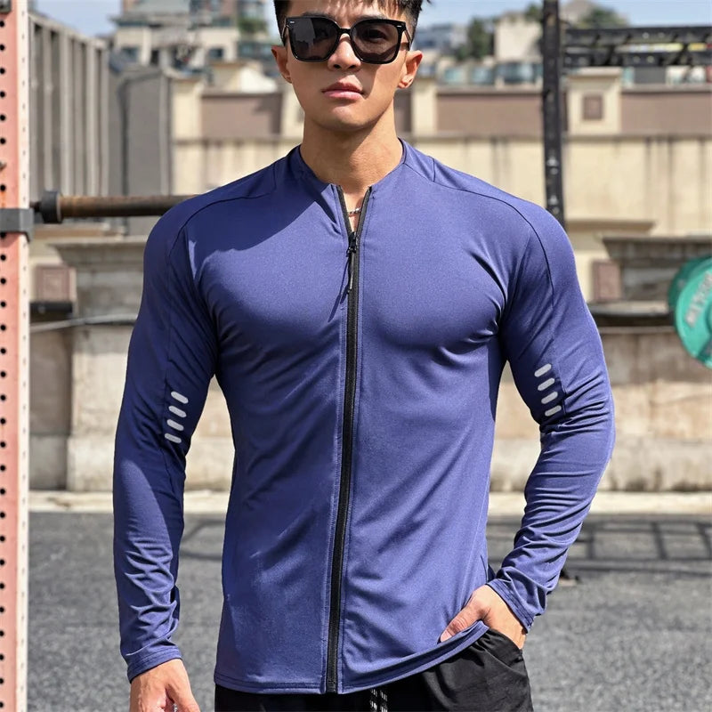 Monathic Jacket Men Fitness Sportswear Gym Training long sleeve