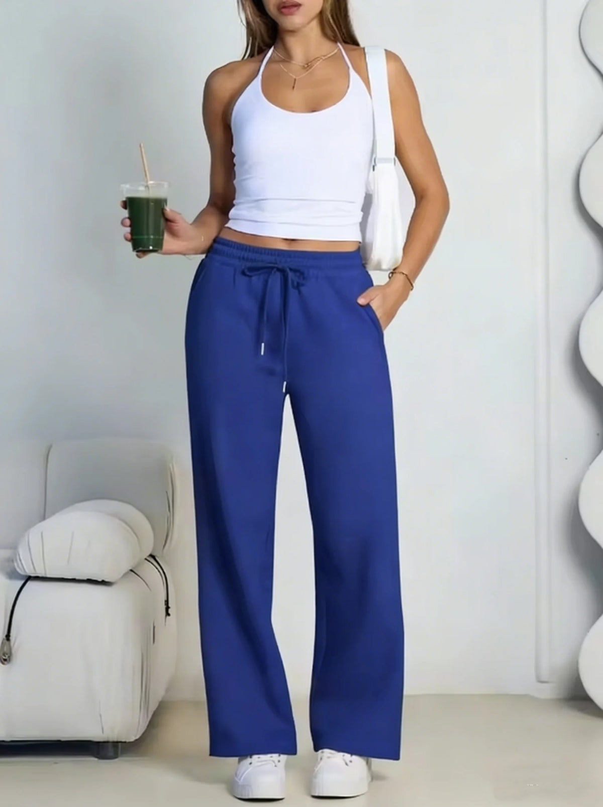 Monathic Wide Leg Sweatpants Women Streetwear Baggy Oversize