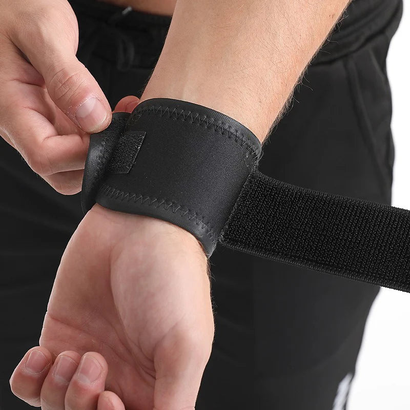 Adjustable Pressure Support Wrist Wraps for Enhanced Gym Performance