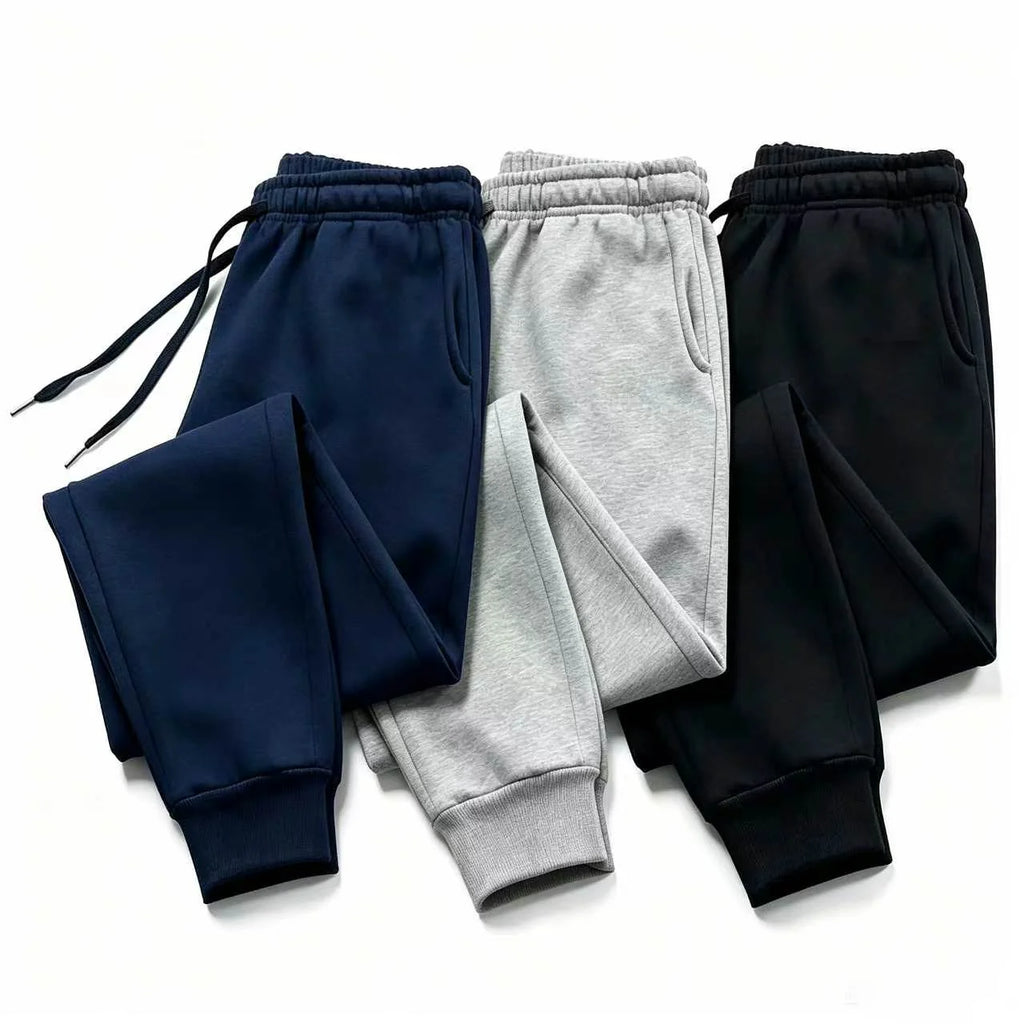 Monathic Men's Premium Solid-Color Jogger Sweatpants with Adjustable Drawstring