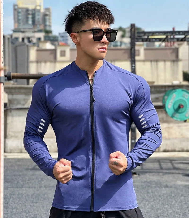 Monathic Jacket Men Fitness Sportswear Gym Training long sleeve