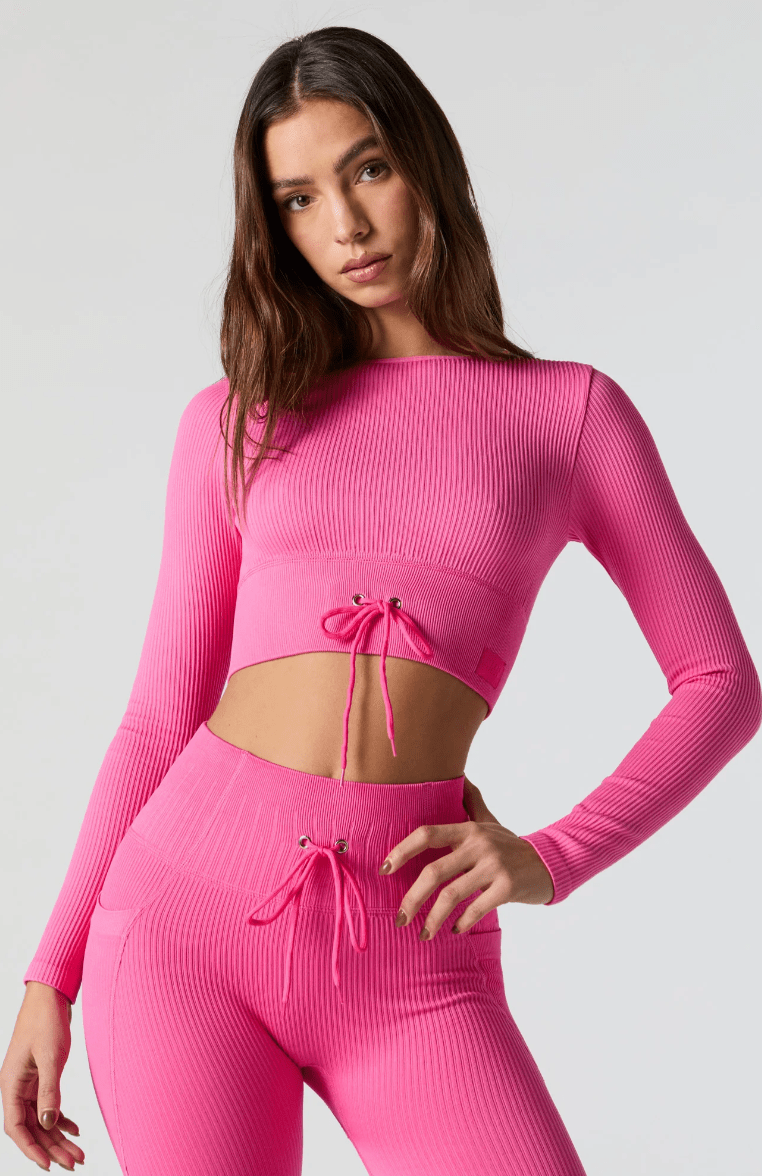 Monathic Seamless Drawstring Top for a Comfortable, Custom Fit